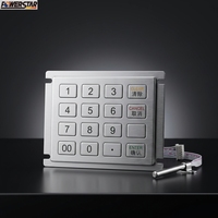 Clavier numérique métallique OEM en acier inoxydable étanche avec rétroéclairage LED pour contrôle d'accès, modèle panneau matriciel