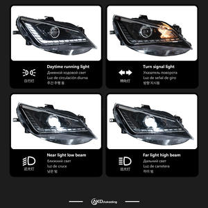 Conjunto <span class=keywords><strong>de</strong></span> Faros LED para <span class=keywords><strong>SEAT</strong></span> <span class=keywords><strong>Ibiza</strong></span> 2013-2017, Versión Alta, Lente LED, DRL, Faro Delantero <span class=keywords><strong>de</strong></span> Alta Luminosidad - Product Image 2