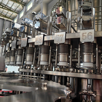 Chaîne de production de boissons isobare CE entièrement automatique pour remplissage et bouchage rotatif BFC, pour boissons gazeuses en PET, 32000 BPH