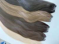 Extensions de cheveux humains de qualité supérieure en gros, 100 % cheveux naturels, tissage Genius Weft, double épaisseur