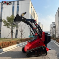 Mini-chargeuse compacte sur roues à commande manuelle, petite, à prix compétitif, directement de l'usine