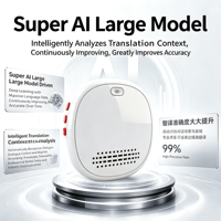 Traducteur Multilingue A16 - Plus de 100 Langues - Jouets d'apprentissage des langues portables - Traducteur AI - Appareil d'entraînement à l'anglais parlé