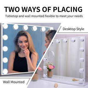 <span class=keywords><strong>Espejo</strong></span> de maquillaje con luz led <span class=keywords><strong>Espejo</strong></span> de <span class=keywords><strong>tocador</strong></span> de <span class=keywords><strong>Hollywood</strong></span> con lupa magnética 10x - Product Image 5