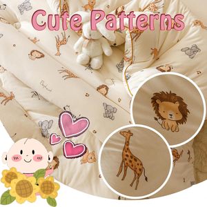 Ensemble <span class=keywords><strong>de</strong></span> literie pour bébé en coton bio super doux et léger, chaud et confortable, <span class=keywords><strong>couette</strong></span> personnalisée, animaux mignons, <span class=keywords><strong>housse</strong></span> <span class=keywords><strong>de</strong></span> <span class=keywords><strong>couette</strong></span>, taie d'oreiller - Product Image 2