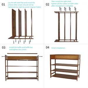 Organisateur de rangement pour <span class=keywords><strong>chaussures</strong></span> à 5 niveaux, vente en gros, étagère à <span class=keywords><strong>chaussures</strong></span> pour l'entrée, le couloir et le placard - Product Image 4