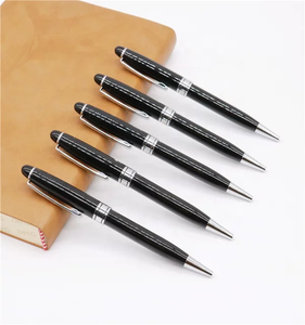 促销经典黑色豪华公司品牌名称派克墨水金属笔，带有定制徽标 - Product Image 1