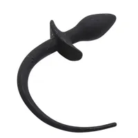 Plug anal en silicone souple en forme de queue de chien, étanche, pour cosplay, jeu de rôle de chiot, massage de la prostate, jouet érotique et d'entraînement anal