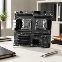 Carte mère PC HUANANZHI X10X99-8D E-ATX DDR4, carte mère serveur double processeur, prend en charge 8 emplacements de mémoire DDR4