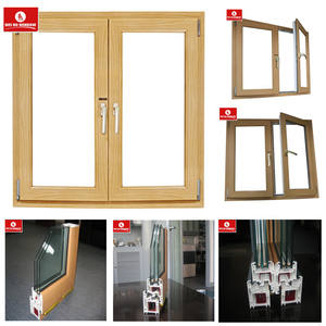 Wooden Color Double Glazed PVC/UPVC Casement <strong>Windows</strong> and <strong>Doors</strong> <strong>with</strong> Plastic <strong>Inserts</strong> Quality <strong>Openings</strong> - Product Image 4