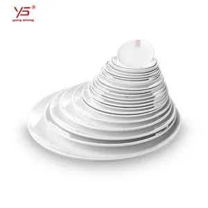 Manufacturer of plastic wares table ware for restaurant dinner plates in plastique melamine catering