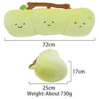 Vente en gros OEM ODM Peluche Dessin Animé Fruits Animaux Coussin à Câliner Poupée en Peluche Super Douce Anti-Stress Rembourrage Coton PP
