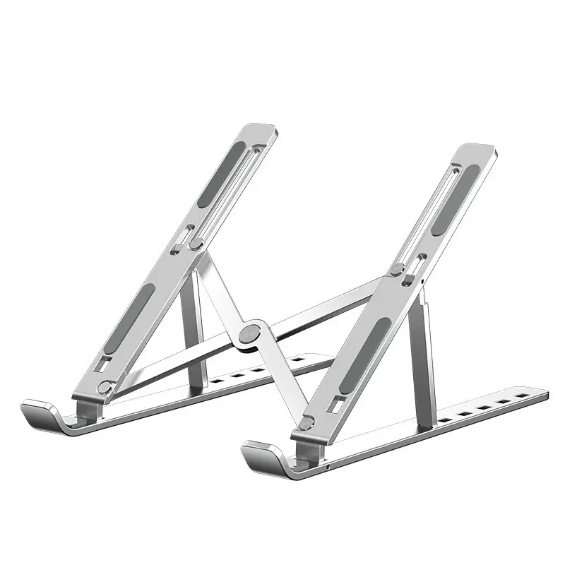 Gran oferta, portátil, plegable, portátil, soporte de aluminio para portátil, altura ajustable, soporte de aluminio para portátil para MacBook