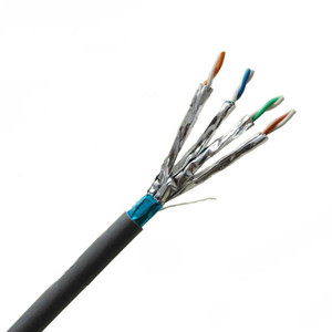 Cable Ethernet CAT 6A de 305 m, blindado FTP para <span class=keywords><strong>PoE</strong></span>++, 23AWG, cobre sólido, cable Cat6a blindado, azul - Product Image 1