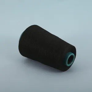 Viscose/Polyester Blended Yarn TR7030 Black Color Ring Spun 32S Wholesale Melange Yarn