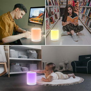Lampe de nuit à 7 couleurs avec haut-parleur Bluetooth sans fil, portable, créatif, prend en charge les cartes TF pour la maison et l'ordinateur - Product Image 3