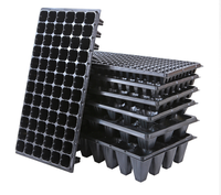 Plateau de semis réutilisable en plastique pour pépinière, 105/200 alvéoles, plateaux de propagation durables avec trous de drainage