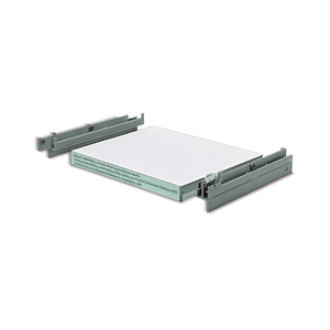 Plateau Fami à 4 côtés, plan de travail Multiplex System Ar avec tiroir télescopique, L1005 P1245, Vert RAL 6011 - Product Image 3