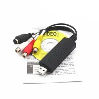 Konverter VHS ke Digital USB 2.0, Kartu Pengambil Video dan Audio, Kotak VHS, Konverter VHS VCR TV ke Digital, Mendukung Win 7/8/10