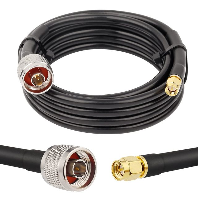 3D-FB Low-Loss Coaxial Extension Cable 50 Ohm SMA-Male N Male Connector for 3G/4G/5G/LTE/ADS-B/Ham/GPS/WiFi/RF Radio Antenna