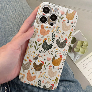 Coque de <span class=keywords><strong>téléphone</strong></span> rigide en PC avec motif de feuille de fleur et impression photo pour iPhone 8 X Xr Xs 11 12 13 14 15 16 17 Pro Max - Product Image 1