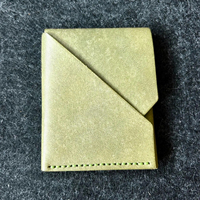 CHROIS Portefeuille Mini Unisexe en Cuir PU à Fermeture Ouverte, Couleur Unie, Porte-Monnaie Portable de Voyage Étanche
