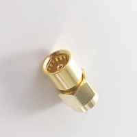 Adaptador Coaxial RF de 22 GHz de Alto Rendimiento, Conector SMA Macho (Enchufe) a BMA Hembra (Jack), Fabricado en Latón