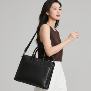 Bolso <span class=keywords><strong>de</strong></span> oficina personalizado hecho a mano para mujer, bolso <span class=keywords><strong>de</strong></span> documentos <span class=keywords><strong>de</strong></span> negocios, abogado, 13 pulgadas, 14 pulgadas, 15,6 pulgadas, maletín portátil marrón - Product Image 5