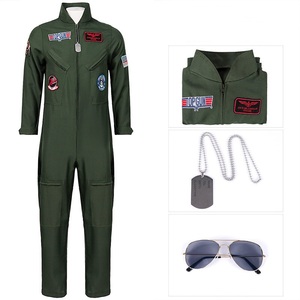 Costume d'uniforme de l'armée américaine personnalisé en gros pour hommes et femmes, cosplay d'Halloween, combinaison de pilote adulte, <span class=keywords><strong>masque</strong></span>, ensembles complets de télévision - Product Image 4