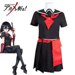 Costume de Cosplay Akame Ga Kill Akame pour femmes, tenue uniforme S-XL - Product Image 1