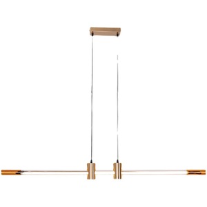 Suspension linéaire minimaliste de style nordique, design moderne pour restaurant, bar, studio, réception, température de couleur 3000K - Product Image 2