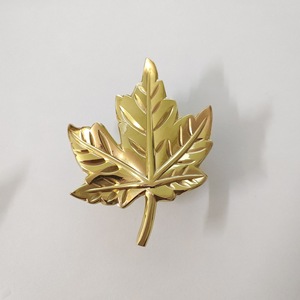 Brass Maple and Ginkgo Leaves Handle <b>Knob</b> <b>for</b> <b>Dresser</b> Cabinet Wardrobe-Midcentury Design Durable Kitchen & Living Room Use - Product Image 4
