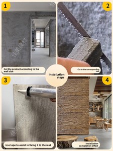 Panneaux décoratifs extérieurs en PU <span class=keywords><strong>imitation</strong></span> <span class=keywords><strong>bois</strong></span>, effet grain de <span class=keywords><strong>bois</strong></span>, résistants à l'humidité, pour revêtement de colonnes, aspect vieilli - Product Image 5