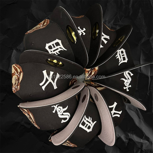 Nouvelle Casquette de Basket-ball Ajustée de Qualité Originale pour Homme, Logo d'Équipe Intégral, Vintage Sport Snapback Réglable, Toutes Équipes - Product Image 2
