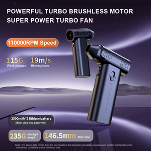 Souffleur d'air électrique portable 110000 tr/min, rechargeable, pour le nettoyage de la poussière à la maison et en voiture - Product Image 4
