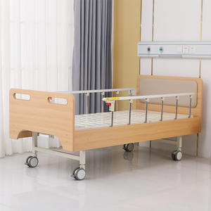 Lit d'hôpital manuel en bois STKY, très vendu, à manivelle unique, pour soins à domicile, en vente - Product Image 3