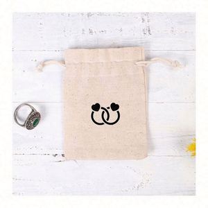 Pochette carrée en coton sergé épais avec couleurs mélangées, logo personnalisé imprimé, sac d'emballage personnalisé pour une utilisation promotionnelle - Product Image 4