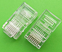 Konektor Ethernet RJ45 Cat6 Cat5e Cat7 Konektor Kabel Jaringan Connecteur RJ45 Terbuka Dan Tertutup