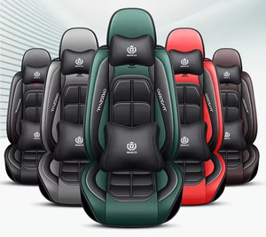 Housses <span class=keywords><strong>de</strong></span> siège <span class=keywords><strong>de</strong></span> voiture universelles en cuir <span class=keywords><strong>de</strong></span> luxe Ensemble complet <span class=keywords><strong>de</strong></span> sport 5 sièges Kit coussin <span class=keywords><strong>de</strong></span> voiture pour 99% modèles - Product Image 6