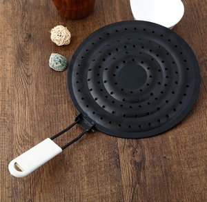Ustensiles de cuisine écumoire anneau de flamme plaque de mijotage acier inoxydable poignée pliable gril à <span class=keywords><strong>gaz</strong></span> <span class=keywords><strong>diffuseur</strong></span> de chaleur - Product Image 5