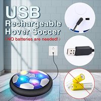 Juego de Fútbol y Hockey Flotante 2 en 1, Recargable por USB, Pelota Luminosa Flotante, Juguete Deportivo para Niños, Interior y Exterior