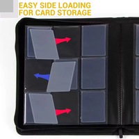 Carpeta Premium Resistente de 9 Bolsillos para 288 Tarjetas Coleccionables, Álbum para Tarjetas Deportivas TCG