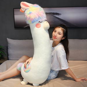 SongshanToys Sleep Peluches Peluches Grand <span class=keywords><strong>Coussin</strong></span> Animal <span class=keywords><strong>Personnalisé</strong></span> Fille Coeur Poupée Couleur <span class=keywords><strong>Magique</strong></span> Alpaga Doux Long Oreiller En Peluche Jouet - Product Image 5