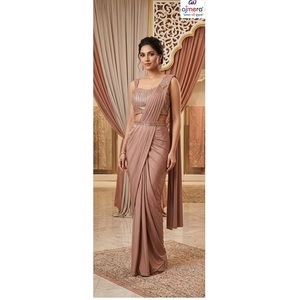 Collection de Sarees Prêts-à-Porter Tendance pour Femmes – Vente en Gros, Motifs Actuels, Idéales pour les Fêtes, Protection Solaire, Séchage Rapide - Product Image 1