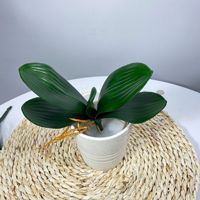 Real Touch Künstliche Schmetterling Orchidee Blätter Home Decor Pflanze