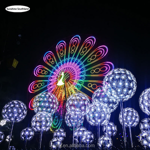 Наружное водонепроницаемое ландшафтное освещение лампа в форме одуванчика светодиодное освещение Одуванчик свадебное украшение свет - Product Image 4