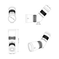 Télescope Vector Optics Paragon 9-27x56 ED avec lunette de visée inclinée et trépied, garantie à vie