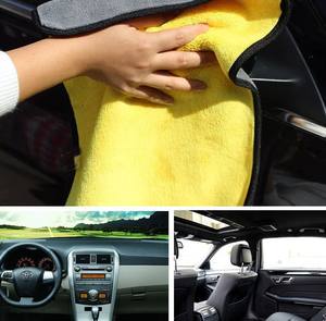 Serviette de lavage de voiture-Polaire corail bicolore pour le nettoyage et l'entretien de la voiture, chiffon de nettoyage épais pour voiture, vadrouille absorbant l'eau - Product Image 5