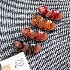 Sandales ouvertes pour enfants à la mode, style été, durables et antidérapantes, sandales pour filles - Product Image 1