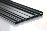 Elegantes barras espaciadoras de fibra de vidrio ABS duraderas, modernas para persianas de vidrio aislantes, barras espaciadoras de borde cálido para persianas de ventanas de Hotel