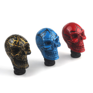 Automatic Gear Shift <strong>Knob</strong> Skull Personalized Modification Sport Lever Gear Stick Universal Manual Head Lever Auto Parts 9 Color - Product Image 2